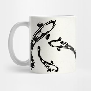 Koi on old paper Mug